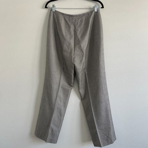 Carlisle Pants Women US 6 Gray Houndstooth Trousers Office Career Capsule Wool - Picture 2 of 7